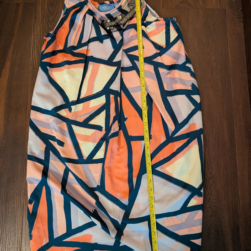 Vera Wang Multicolor Geometric Dress - Picture 6 of 7